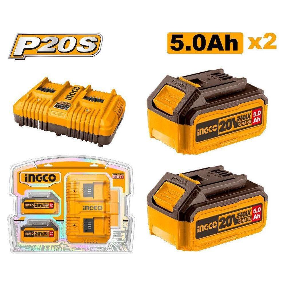 Ingco FBCPK2425 P20S Li-Ion Battery And Charger Kit - KHM Megatools Corp. Ingco FBCPK2425 P20S Li-Ion Battery And Charger Kit - KHM Megatools Corp.